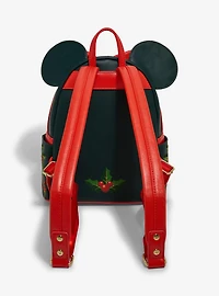 Loungefly Disney Minnie Mouse Holiday Holly Ears Mini Backpack - BoxLunch Exclusive