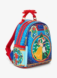 Loungefly Disney Beauty and the Beast Stained Glass Mini Backpack — BoxLunch Exclusive