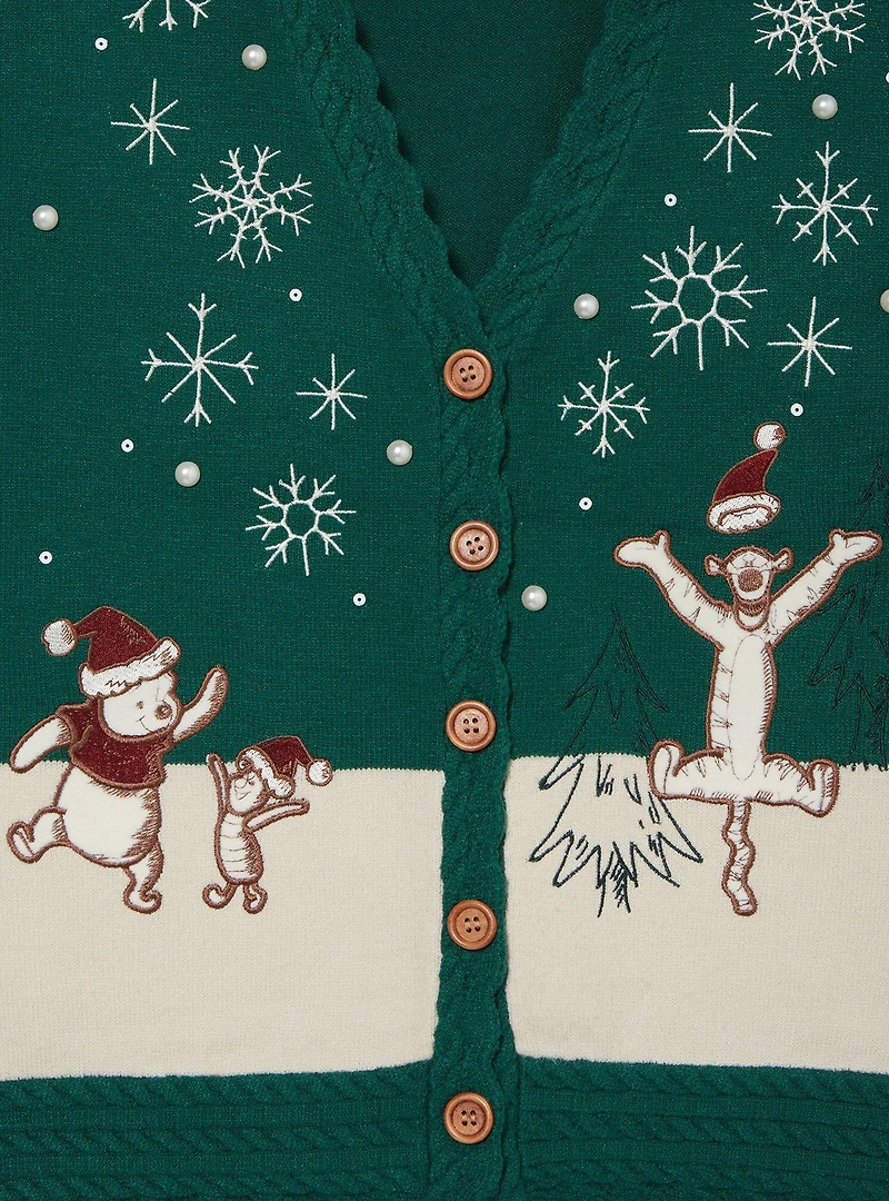 Disney Winnie the Pooh Winter Holiday Women's Cardigan — BoxLunch Exclusive