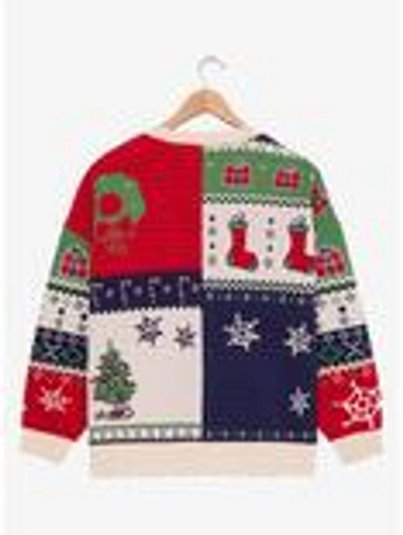 Peanuts Holiday Patchwork Women's Plus Cardigan - BoxLunch Exclusive