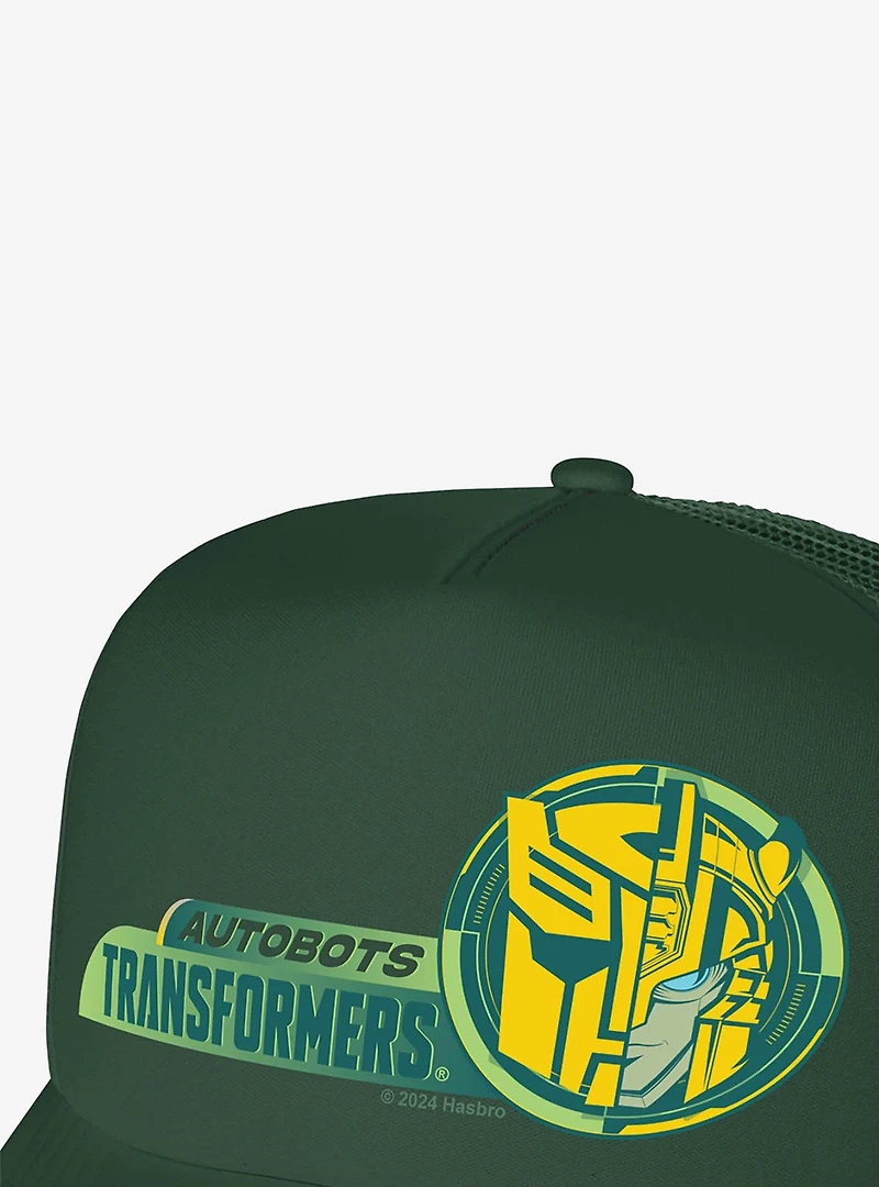 Transformers Split Face Bumblebee Foam Trucker Hat