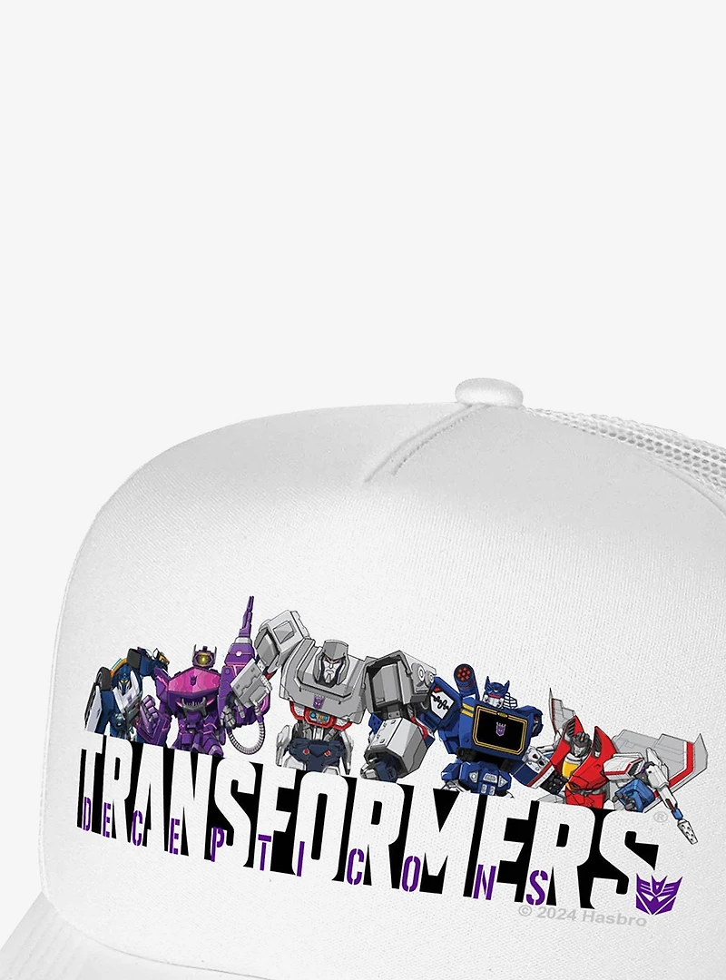 Transformers Decepticons Line Up Foam Trucker Hat