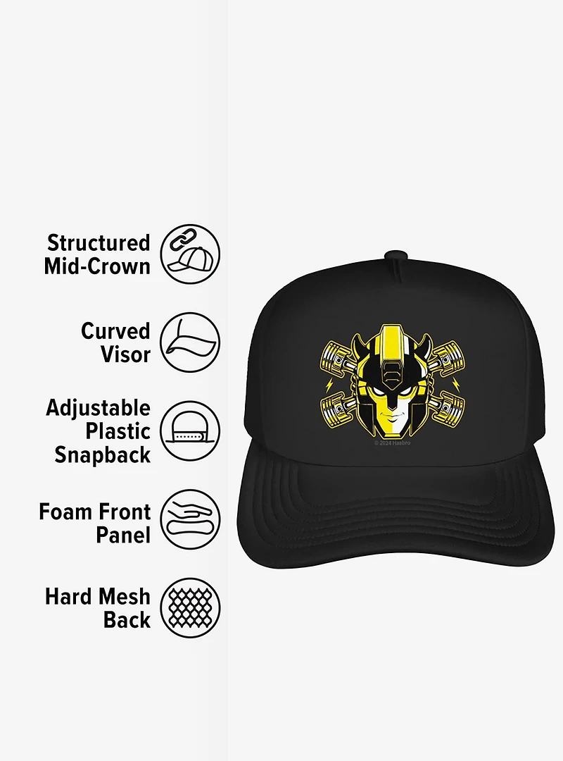 Transformers Bumblebee Head Foam Trucker Hat