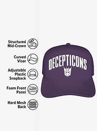 Transformers Decepticon Arched Foam Trucker Hat