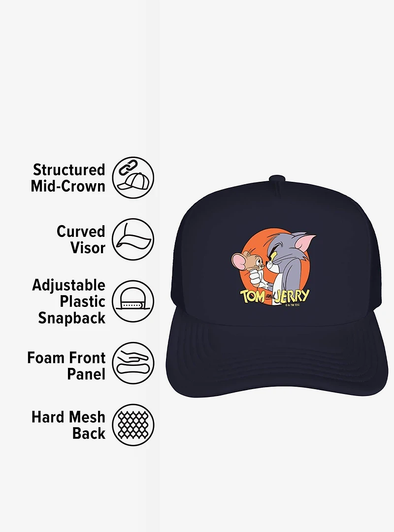 Tom And Jerry Characters Foam Trucker Hat