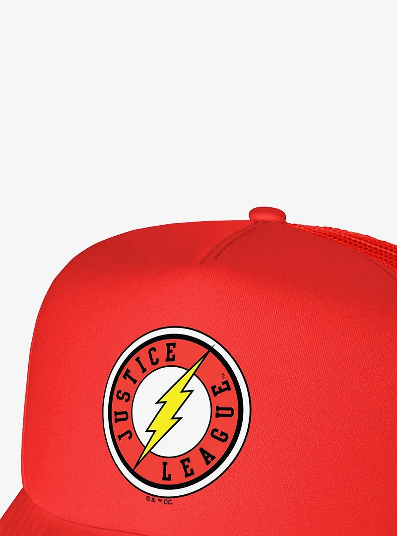 Justice League The Flash Athletic Logo Foam Trucker Hat