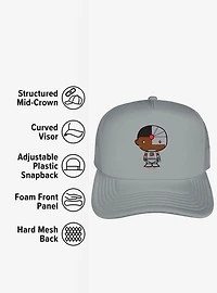 Justice League Cyborg Cute Chibi Character Foam Trucker Hat