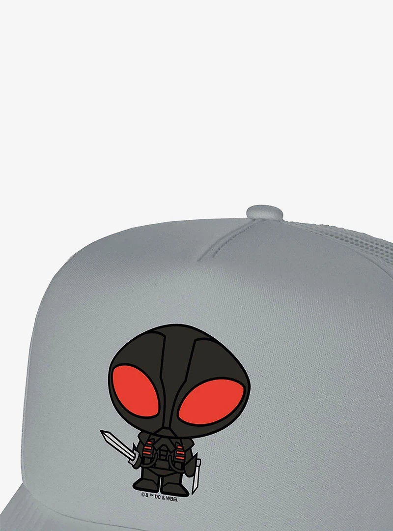 Aquaman Movie Black Manta Chibi Character Foam Trucker Hat