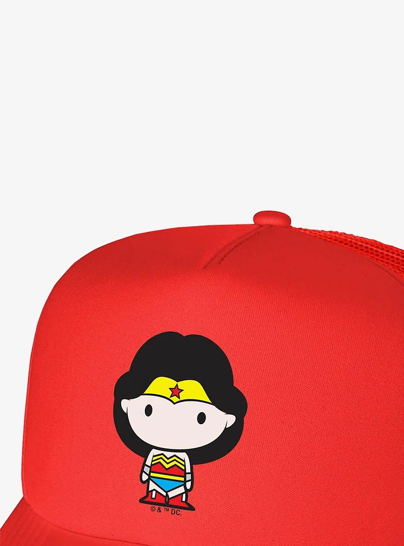 Wonder Woman Cute Chibi Character Foam Trucker Hat