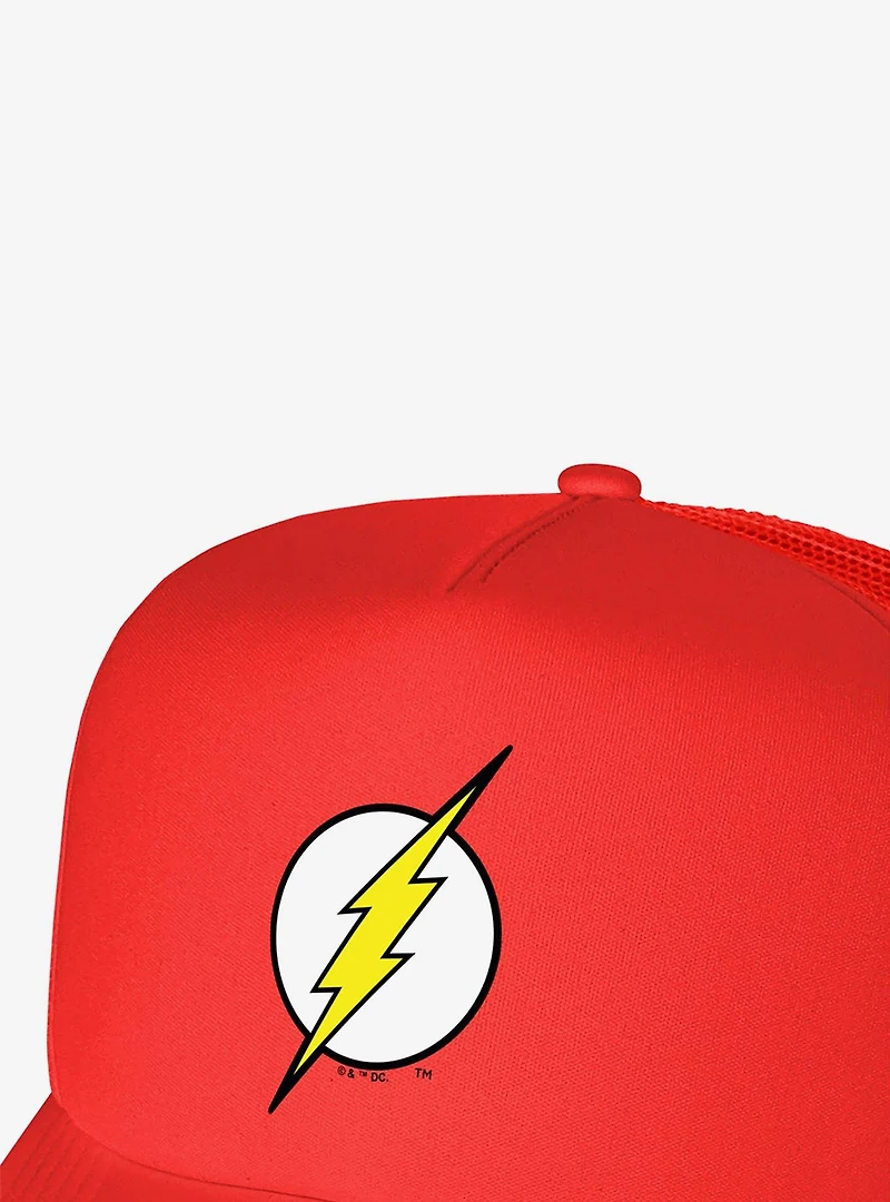 The Flash Lightning Bolt Logo Foam Trucker Hat