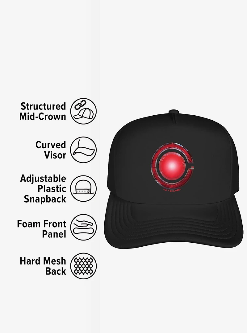Justice League Cyborg Logo Foam Trucker Hat