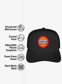 Looney Tunes Circle Logo Foam Trucker Hat