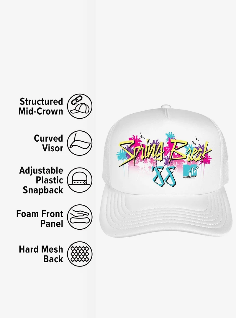 MTV Spring Break '88 Foam Trucker Hat
