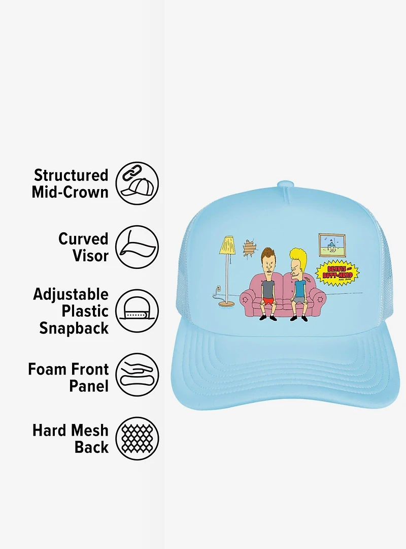 Beavis And Butthead Couch Foam Trucker Hat