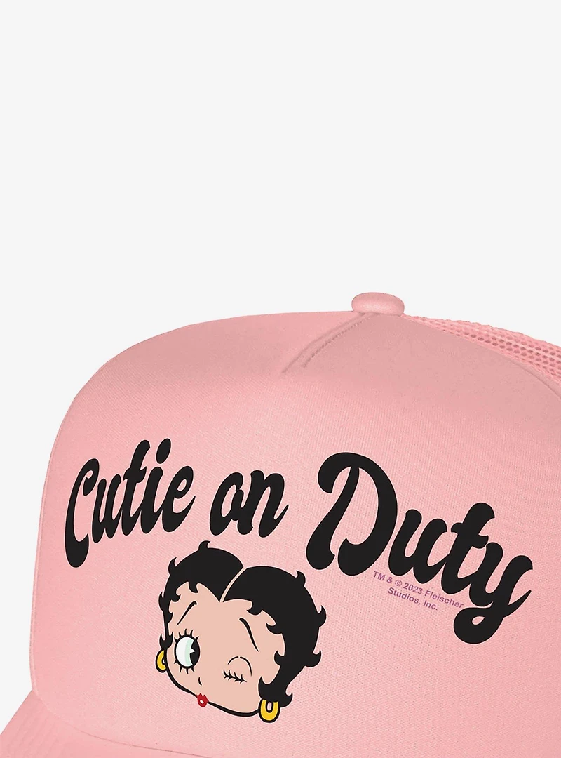 Betty Boop Cutie On Duty Foam Trucker Hat