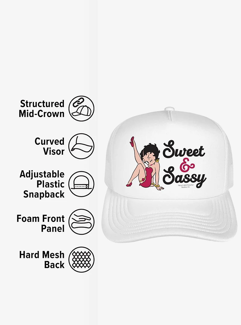 Betty Boop Sweet & Sassy Foam Trucker Hat