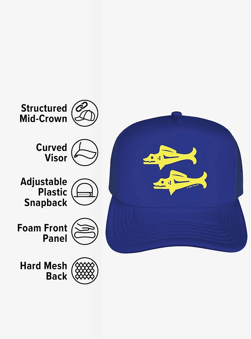 Legends Of The Hidden Temple Blue Barracudas Foam Trucker Hat