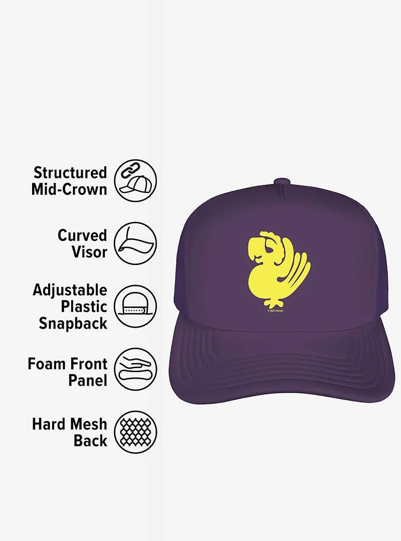 Legends Of The Hidden Temple Purple Parrots Foam Trucker Hat