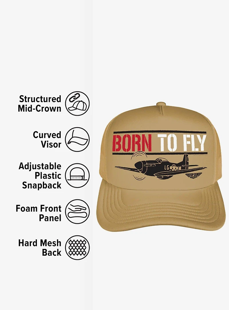 Top Gun: Maverick Born To Fly Foam Trucker Hat