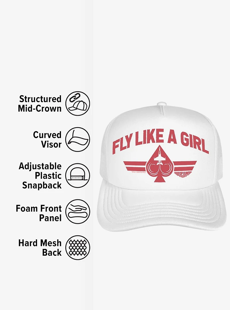 Top Gun: Maverick Fly Like A Girl Foam Trucker Hat
