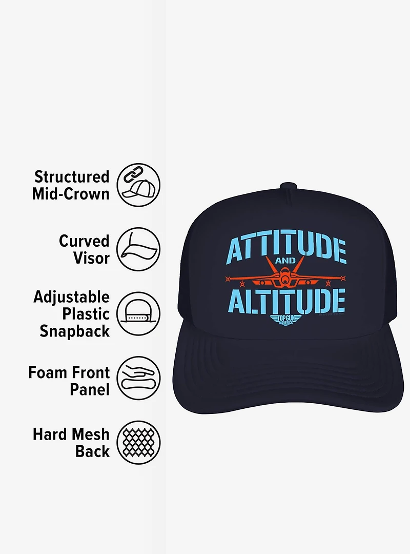 Top Gun: Maverick Attitude And Altitude Foam Trucker Hat