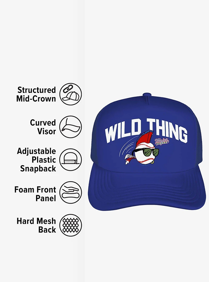 Major League Wild Thing Ball Foam Trucker Hat