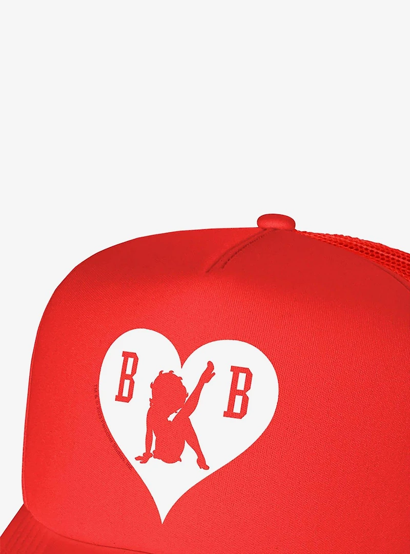 Betty Boop BB Heart Foam Trucker Hat
