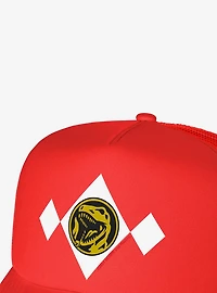 Power Rangers Red Chest Medallion Foam Trucker Hat