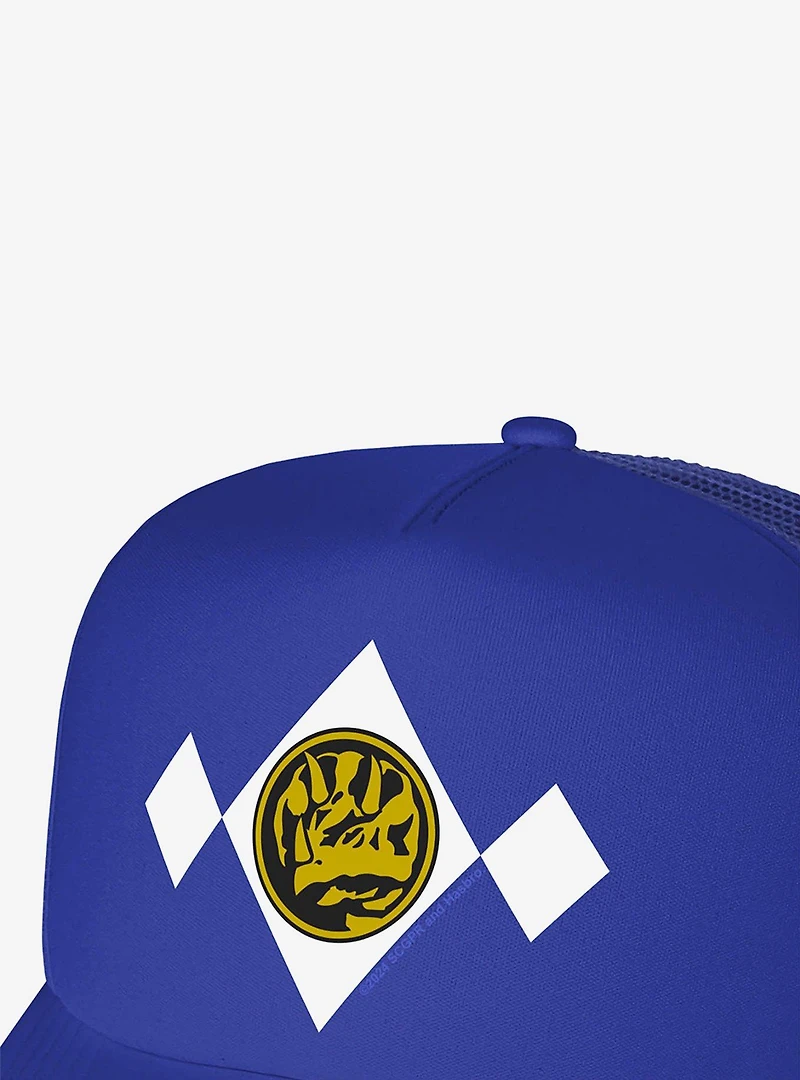 Power Rangers Blue Chest Medallion Foam Trucker Hat