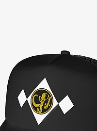 Power Rangers Black Chest Medallion Foam Trucker Hat