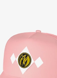 Power Rangers Pink Chest Medallion Foam Trucker Hat
