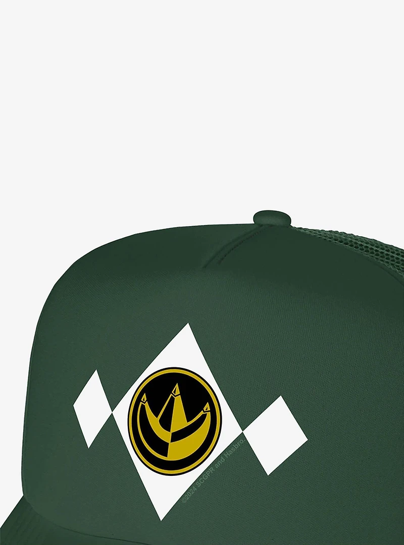 Power Rangers Green Chest Medallion Foam Trucker Hat