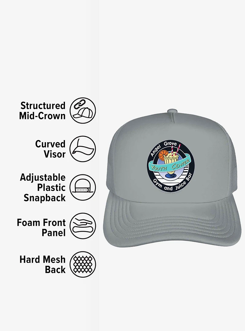 Power Rangers Angel Grove Juice Bar Foam Trucker Hat