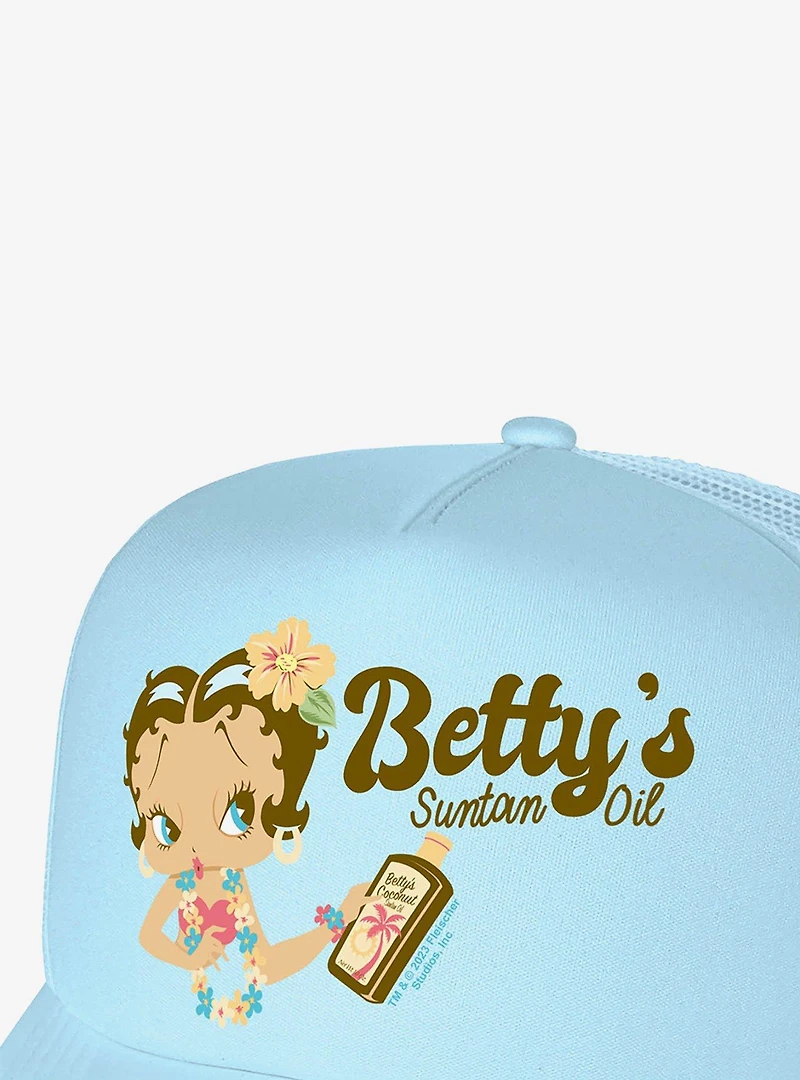 Betty Boop Betty's Suntan Oil Foam Trucker Hat