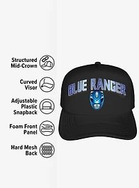 Power Rangers Blue Ranger Helmet Foam Trucker Hat