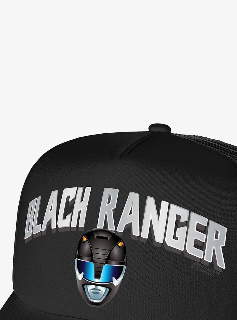 Power Rangers Black Ranger Helmet Foam Trucker Hat
