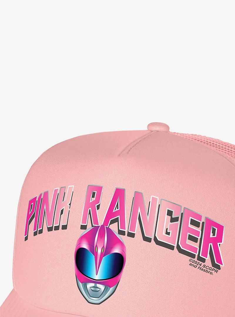 Power Rangers Pink Ranger Helmet Foam Trucker Hat