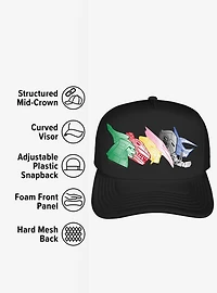 Power Rangers Zord Heads Foam Trucker Hat