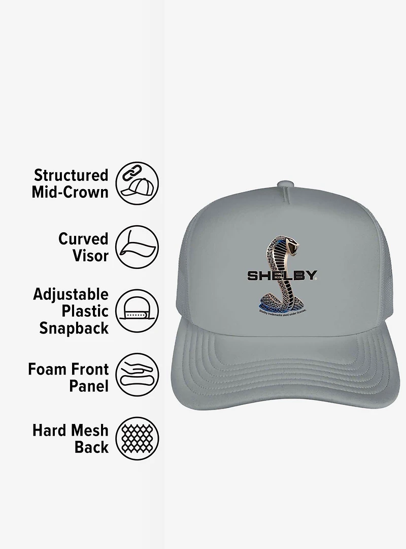 Shelby Cobra Snake Logo Foam Trucker Hat