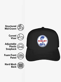 Shelby Cobra Patriotic Logo Foam Trucker Hat