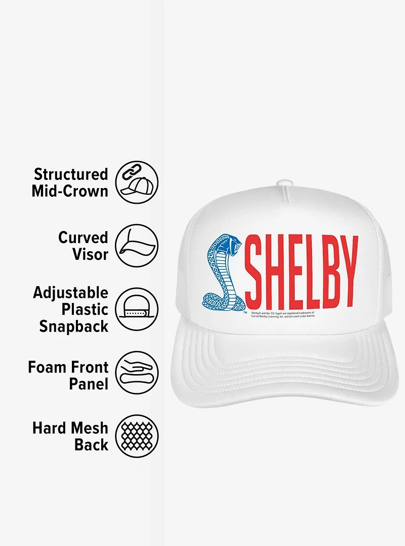 Shelby Cobra Big Type Foam Trucker Hat