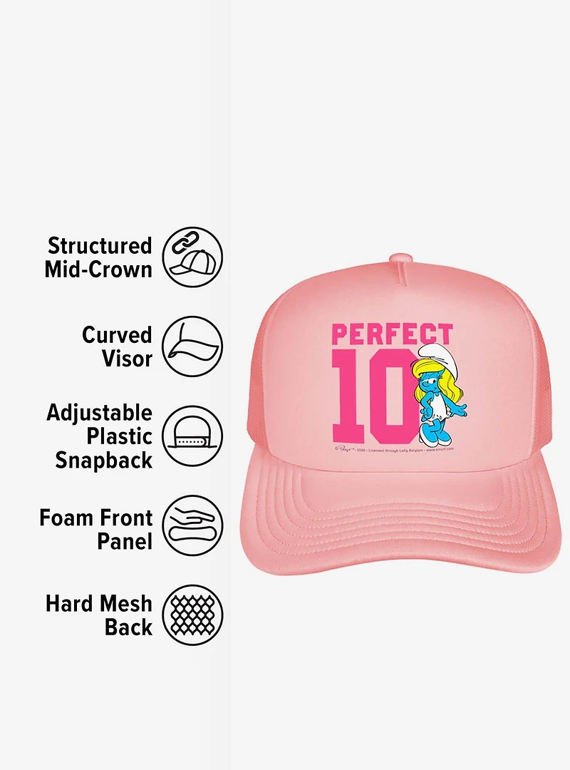 The Smurfs Perfect 10 Smurfette Foam Trucker Hat
