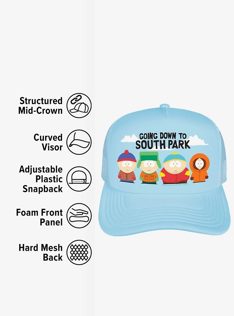 South Park Going Down To South Park Group Foam Trucker Hat