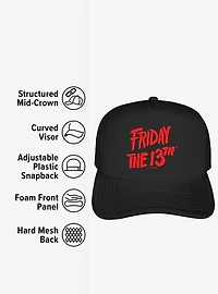 Friday The 13th Logo Foam Trucker Hat