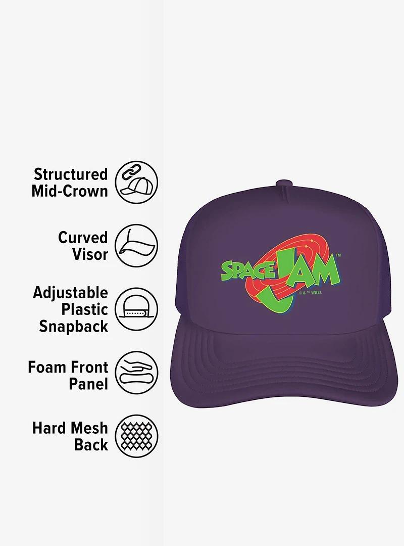 Space Jam Logo Foam Trucker Hat