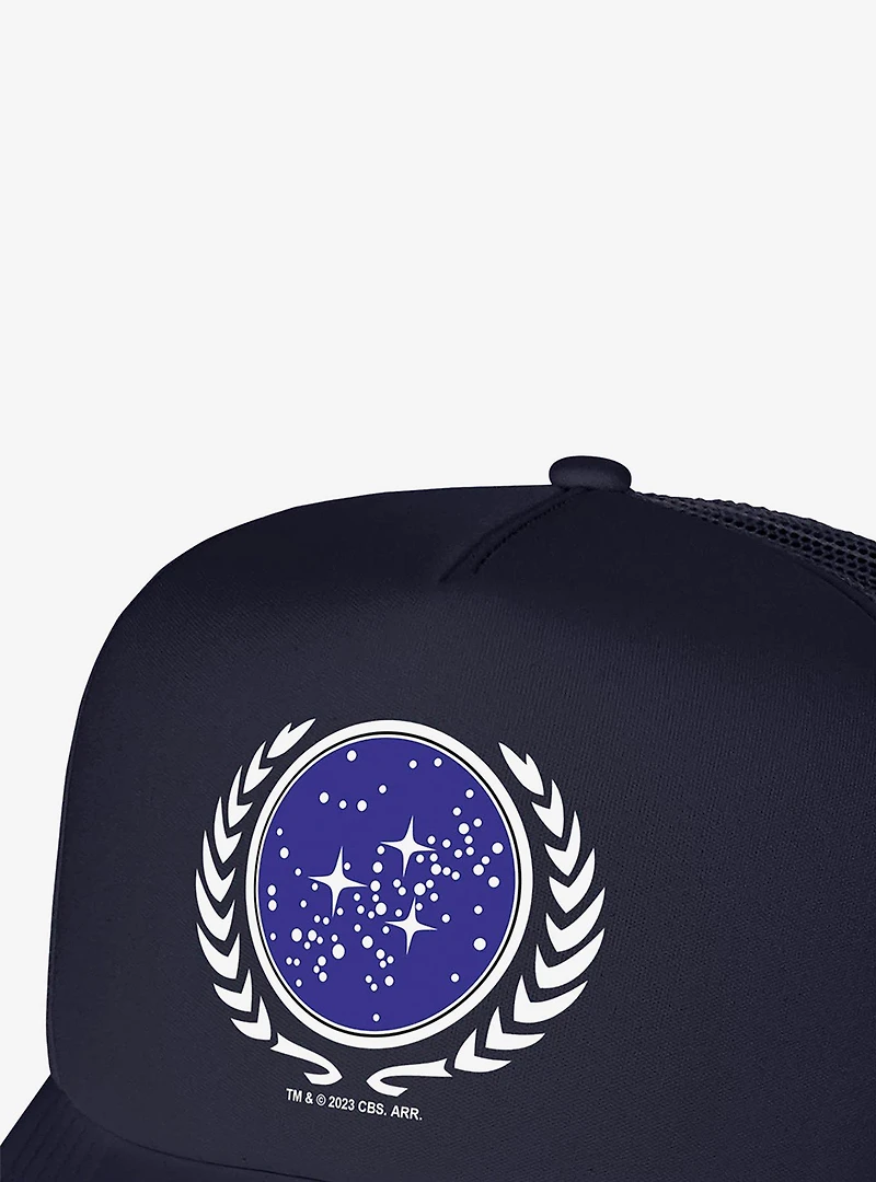 Star Trek United Federation Of Planets Logo Foam Trucker Hat