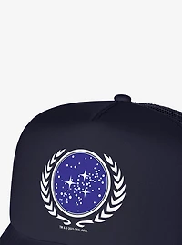 Star Trek United Federation Of Planets Logo Foam Trucker Hat