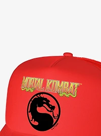 Mortal Kombat Klassic Black Logo Foam Trucker Hat