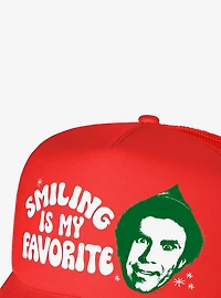 Elf Smiling Is My Favorite Foam Trucker Hat
