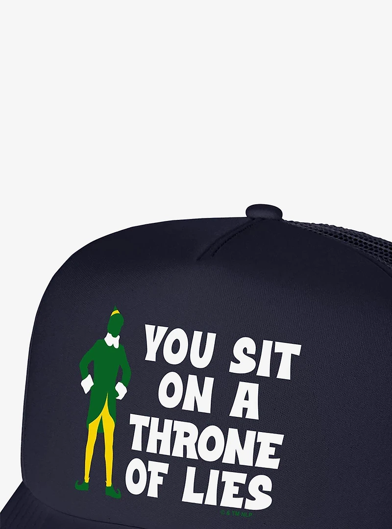 Elf You Sit On A Throne Of Lies Foam Trucker Hat